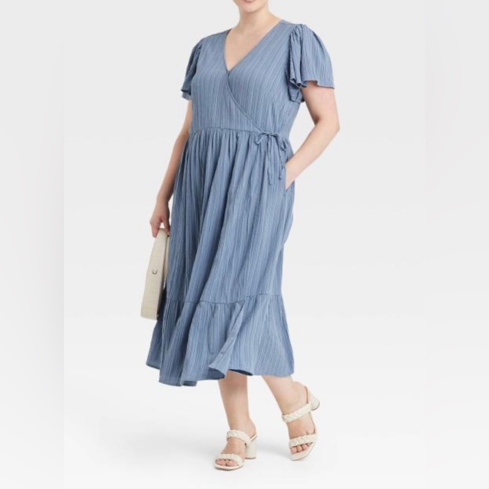 Blue Target ‘A New Day’ Wrap Dress